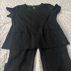 Healing Hands Black Women's Scrub Set